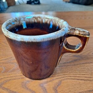 Hull Pottery Brown Drip Glaze Coffee Mug Cup Made in USA